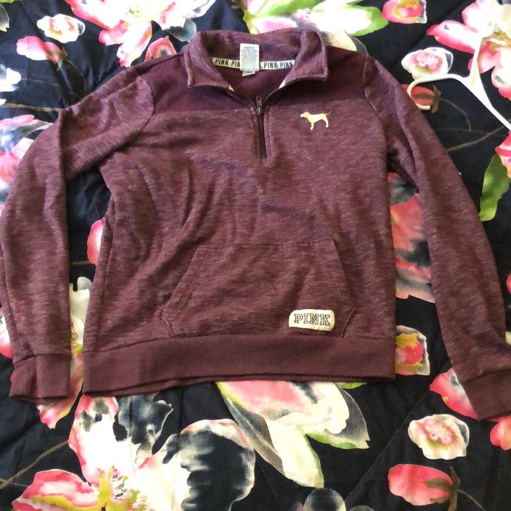 Pink half zip